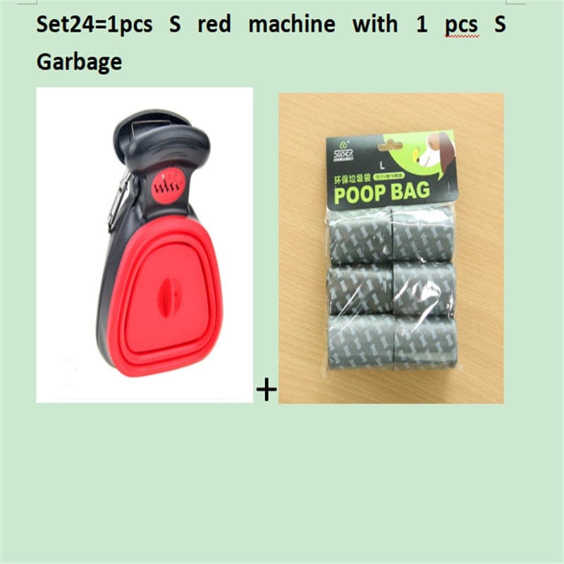 Dog Pet Travel Foldable Pooper Scooper With 1 Roll Decomposable bags Poop Scoop Clean Pick Up Excreta Cleaner Epacket Shipping pet Vismera