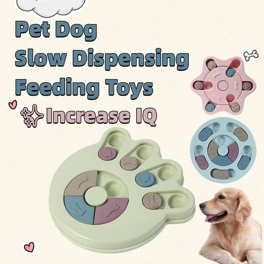 Dog Puzzle Toys Increase IQ Interactive Slow Dispensing Feeding Dog Training Games Feeder For Small Medium Dog Pet Training Toy pet Vismera