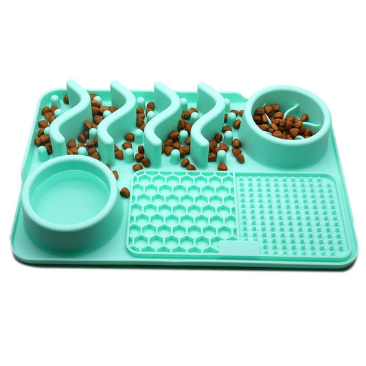 Dog Silicone Licking Pad Pet Licking Mat Silicone Smelling Mat Multifunctional Food Bowl Pets Supplies pet Vismera