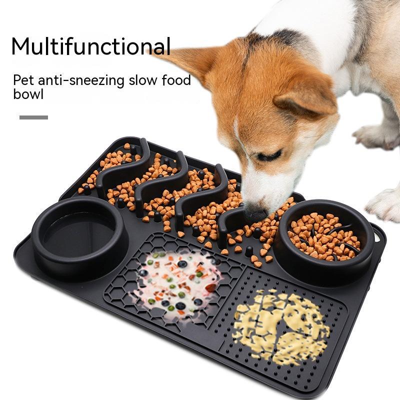 Dog Silicone Licking Pad Pet Licking Mat Silicone Smelling Mat Multifunctional Food Bowl Pets Supplies pet Vismera
