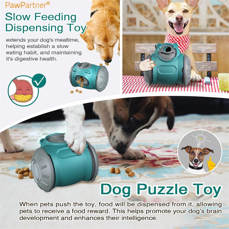 Dog Tumbler Toys Increases Pet IQ Interactive Slow Feeder For Small Medium Dogs Cat Training Balance Car Feeder Pet Toy Pet Products pet Vismera