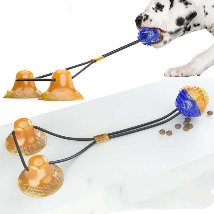 Suction Cup Pets Toys pet Vismera Drange blue