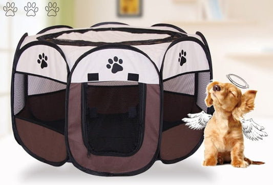 Fast folding octagonal pet fence, 600D Oxford cloth, waterproof and catching cat, dog cage, pet cage pet Vismera