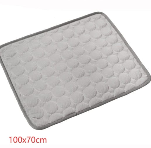 Pet Dog Cat Ice Silk Cold Nest Pad For Cooling In Summer pet Vismera Gray 102X70cm