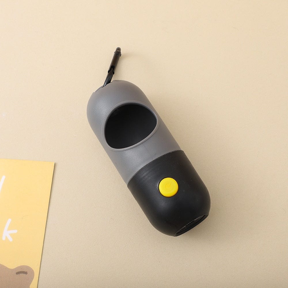 Led Light Pet Waste Bag Dispenser For Dogs Cats Dog Poop Scooper Bags Waste Bags Holder Dispensers Pet Clean Accessories pet Vismera Gray Black Including Garbage Bags