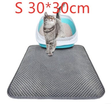 Cat Litter Pad Honeycomb Cat Pad Waterproof Urine Proof Pad Pet Supplies pet Vismera Gray S