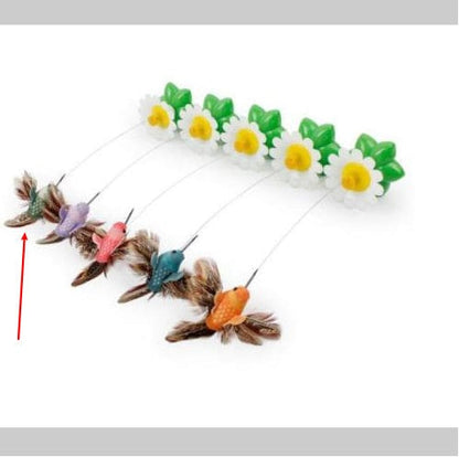 Electric Automatic Rotating Flower Pet Products pet Vismera green bird