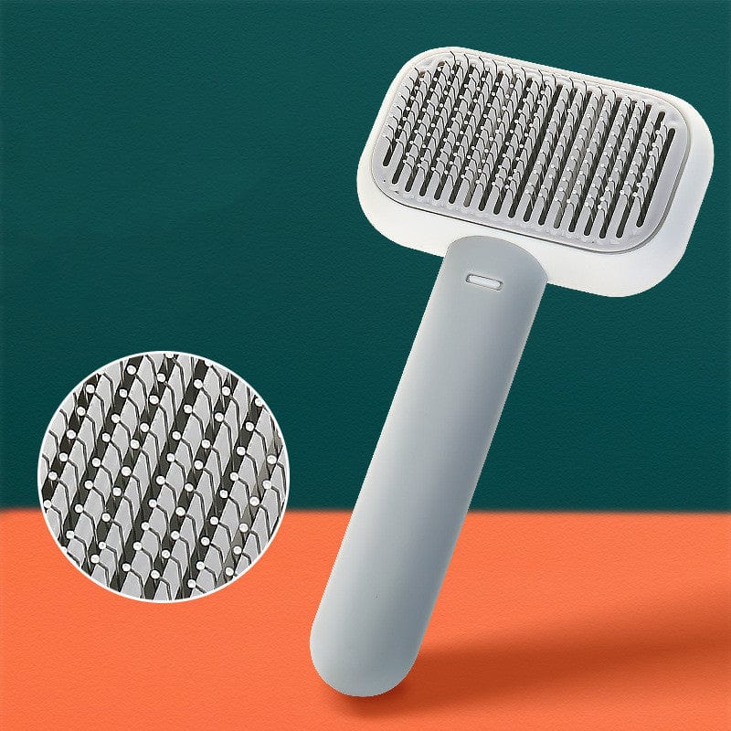 New Pet Cat Dog Hair Brush Hair Massage Comb Open-Knot Brush Grooming Cleaning Tool Stainless Steel Comb pet Vismera Grey