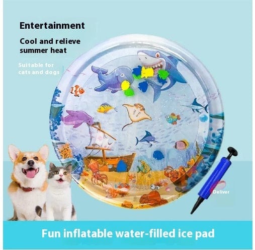 Summer Cooling Pet Water Bed Cushion Ice Pad Dog Sleeping Square Mat For Puppy Dogs Cats Pet Kennel Cool Cold pet Vismera Ice pad large size 1PCS