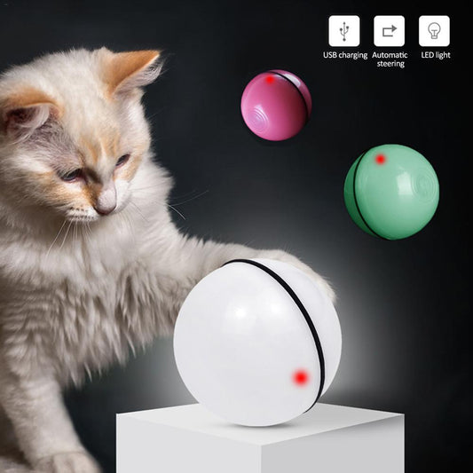 LED Laser Electronic Rolling Pet Funny Cat Toy Ball pet Vismera