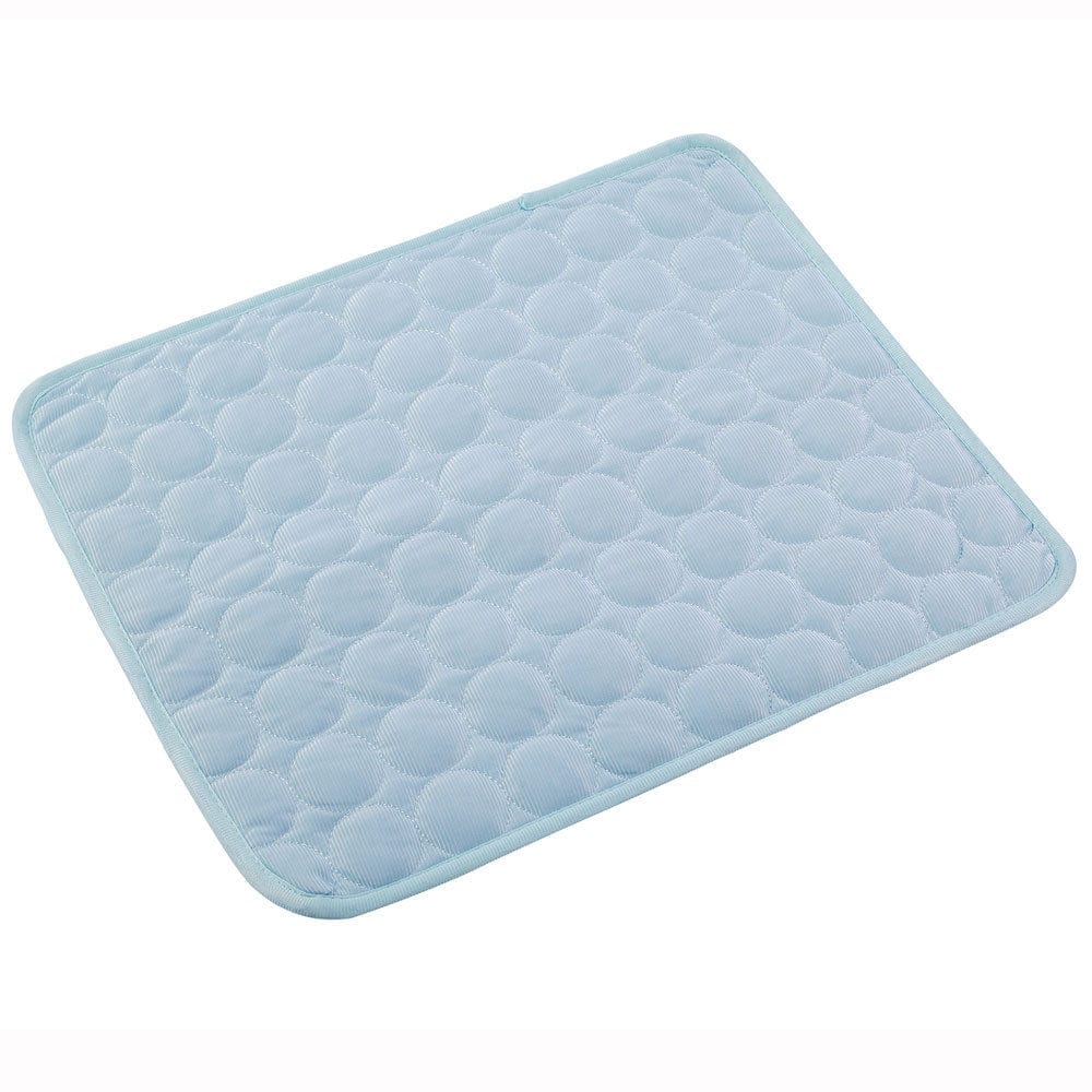 Pet Dog Cat Ice Silk Cold Nest Pad For Cooling In Summer pet Vismera Light blue 40x30cm