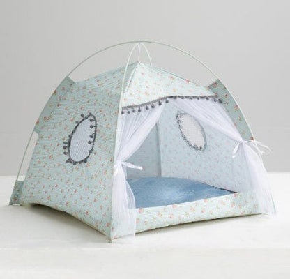 Cat Tent Cat Cat House Enclosed Pet Bed pet Vismera Light Green L
