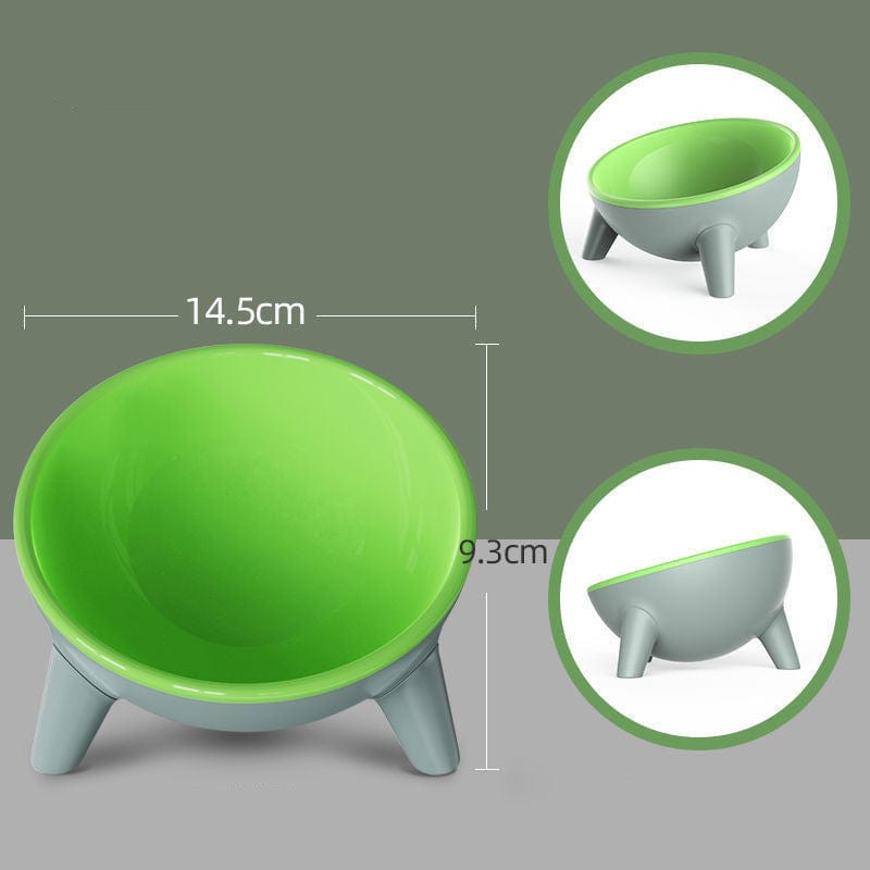 Cat Dog Bowl With Stand Pet Feeding Food Bowls Dogs Bunny Rabbit Nordic Color Feeder Product Supplies Pet Accessories pet Vismera Moff green