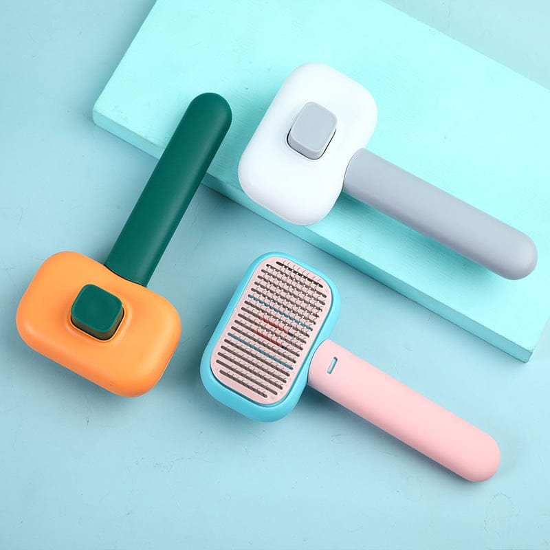 New Pet Cat Dog Hair Brush Hair Massage Comb Open-Knot Brush Grooming Cleaning Tool Stainless Steel Comb pet Vismera