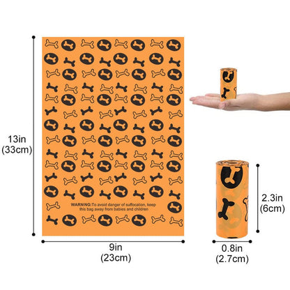 Dog Poop Bag Dog Poop Bag Poop Bag Pet Supplies pet Vismera Orange