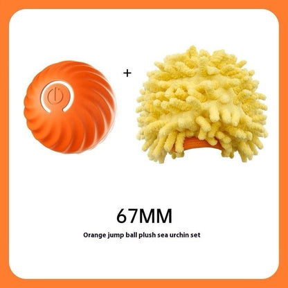 Pet Dog Rubber Ball Toys For Dogs Resistance To Bite Dog Chew Toys Puppy Pets Dogs Training Products pet Vismera Orange sea urchin sleeve 67mm