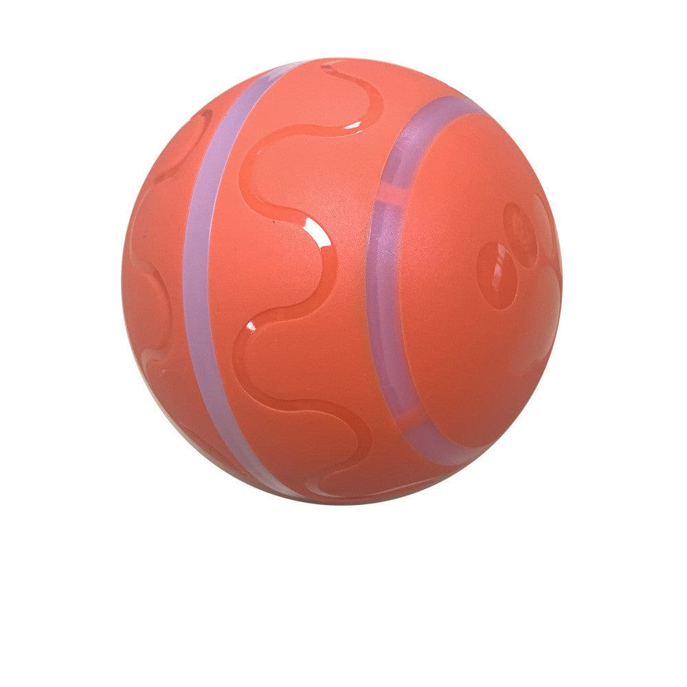 Pet New Cat Wicked Ball Toy Intelligent Ball USB Cat Toys Self Rotating Ball Automatic Rotation Ball pet Vismera Orange Without movement