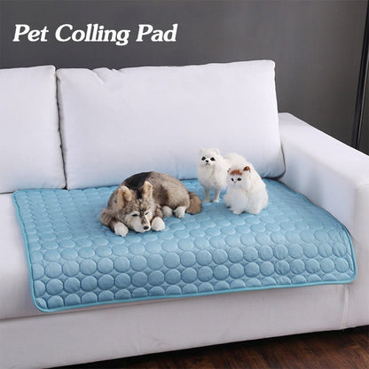 Pet Dog Cat Ice Silk Cold Nest Pad For Cooling In Summer pet Vismera