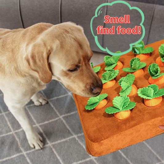 Pet Dog Toys Carrot Plush Toy Vegetable Chew Toy For Dogs Snuffle Mat For Dogs Cats Durable Chew Puppy Toy Dogs Accessories pet Vismera