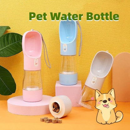 Pet Dog Water Bottle Feeder Bowl Portable Water Food Bottle Pets Outdoor Travel Drinking Dog Bowls Water Bowl For Dogs pet Vismera