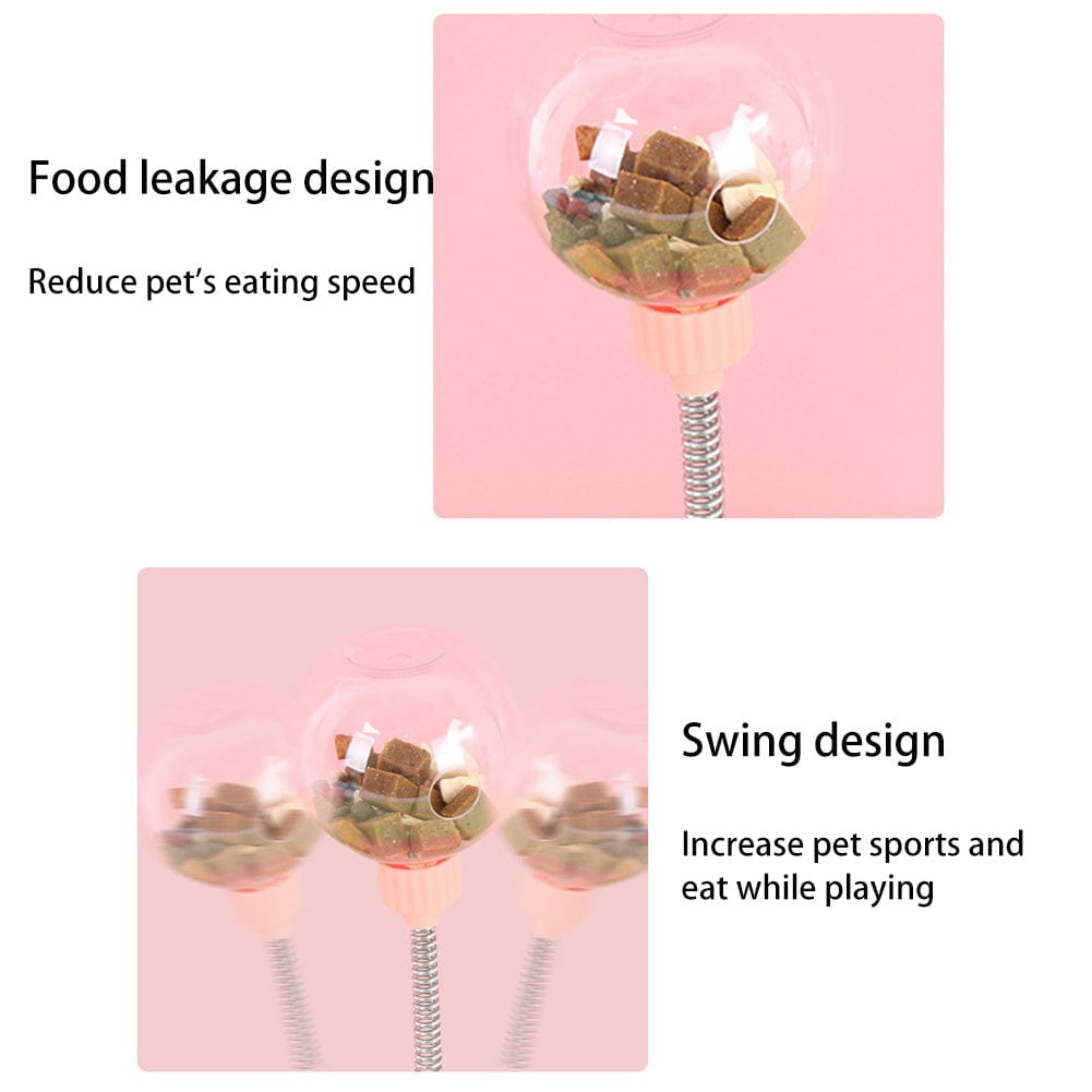 Pet Feeder Cat Toy Pets Leaking Food Ball Self-Playing Tumbler Funny Swing Feeder Puzzle Toys Playing Training Dispenser Bowl pet Vismera