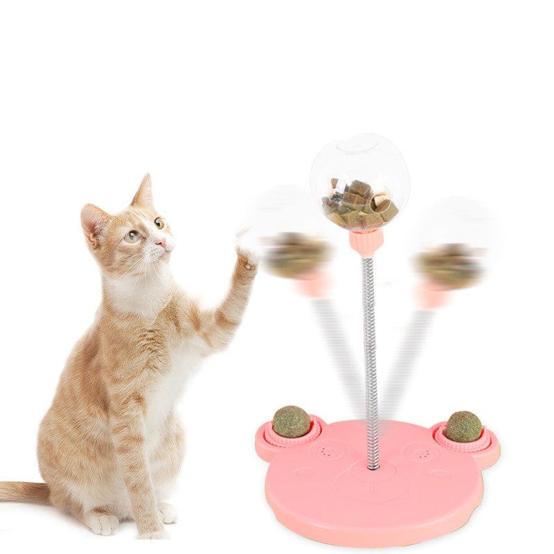 Pet Feeder Cat Toy Pets Leaking Food Ball Self-Playing Tumbler Funny Swing Feeder Puzzle Toys Playing Training Dispenser Bowl pet Vismera