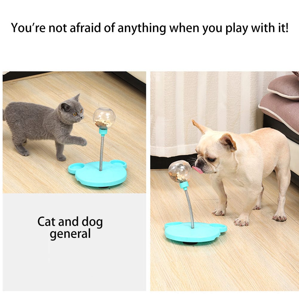 Pet Feeder Cat Toy Pets Leaking Food Ball Self-Playing Tumbler Funny Swing Feeder Puzzle Toys Playing Training Dispenser Bowl pet Vismera