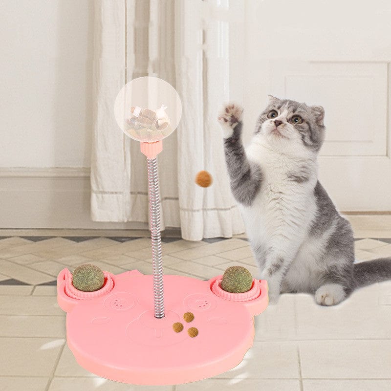 Pet Feeder Cat Toy Pets Leaking Food Ball Self-Playing Tumbler Funny Swing Feeder Puzzle Toys Playing Training Dispenser Bowl pet Vismera