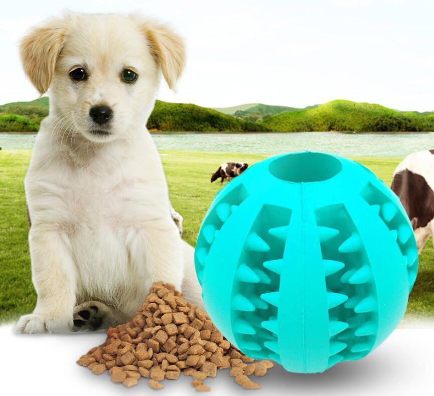 Pet Slow Feeder Dog Toy Cute Funny Rubber Dog Ball Toy pet Vismera