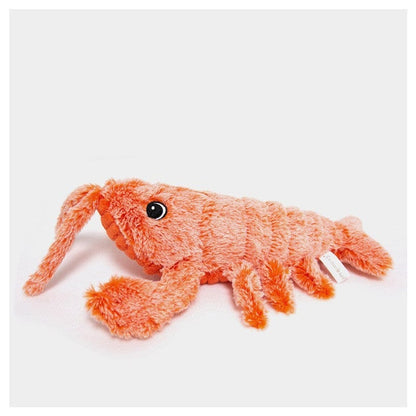 Pet Toys Electric Jumping Shrimp USB Charging Simulation Lobster Funny Cat Plush Pets Toy pet Vismera