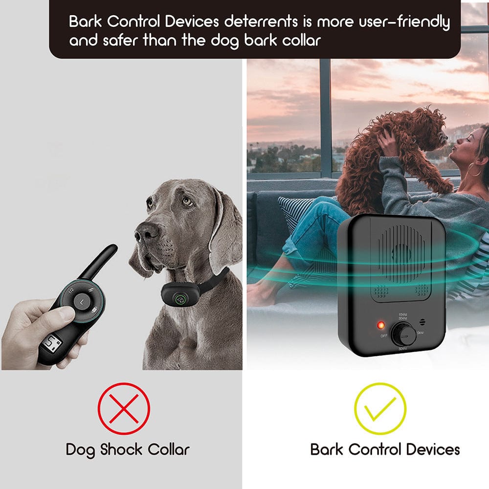 Pets Dog Anti Barking Device Pet Dog Ultrasonic Anti Barking Collars Repeller Outdoor Dogs Stop No Bark Control Training Device Supplies pet Vismera