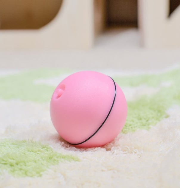 LED Laser Electronic Rolling Pet Funny Cat Toy Ball pet Vismera Pink