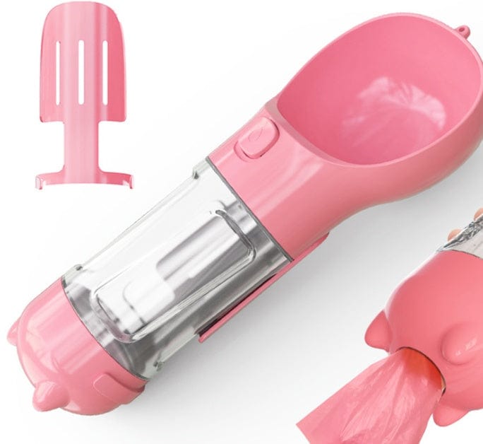 Pet Multi-functional Water Bottle pet Vismera Pink
