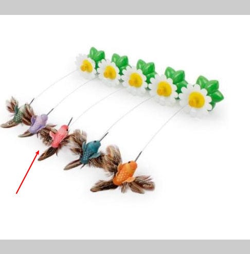 Electric Automatic Rotating Flower Pet Products pet Vismera red bird