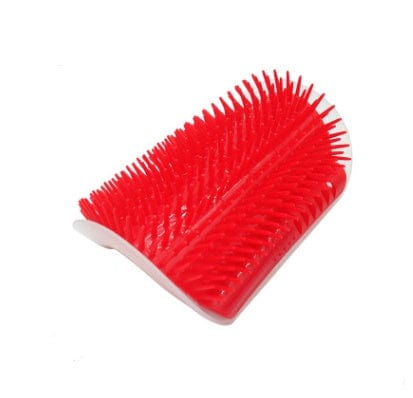 Cat Self-Grooming Brush Pet Wall Rubbing Device pet Vismera Red