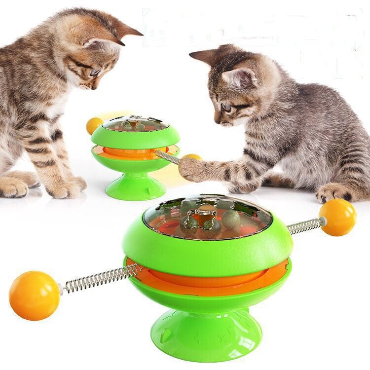 Rotatable Cat Toys Supplies With Catnip Interactive Training Toys For Cats Kitten Cat Accessories Pet Products pet Vismera
