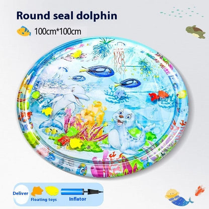 Summer Cooling Pet Water Bed Cushion Ice Pad Dog Sleeping Square Mat For Puppy Dogs Cats Pet Kennel Cool Cold pet Vismera Seal Dolphin 100cm 1PCS
