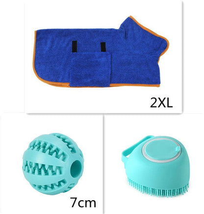 fashion novaa pet Set1 / Heartshaped Silicone Dog Bath Massage Gloves Brush Pet Cat Bathroom Cleaning Tool Comb Brush For Dog Can Pour Shampoo Dog Grooming Supplies