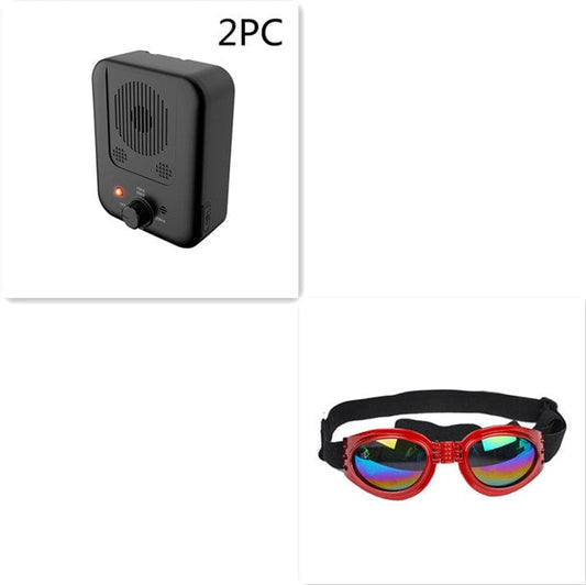 Pets Dog Anti Barking Device Pet Dog Ultrasonic Anti Barking Collars Repeller Outdoor Dogs Stop No Bark Control Training Device Supplies pet Vismera Set10