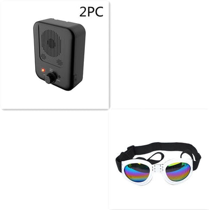 Pets Dog Anti Barking Device Pet Dog Ultrasonic Anti Barking Collars Repeller Outdoor Dogs Stop No Bark Control Training Device Supplies pet Vismera Set11