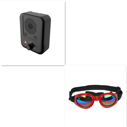 Pets Dog Anti Barking Device Pet Dog Ultrasonic Anti Barking Collars Repeller Outdoor Dogs Stop No Bark Control Training Device Supplies pet Vismera Set4