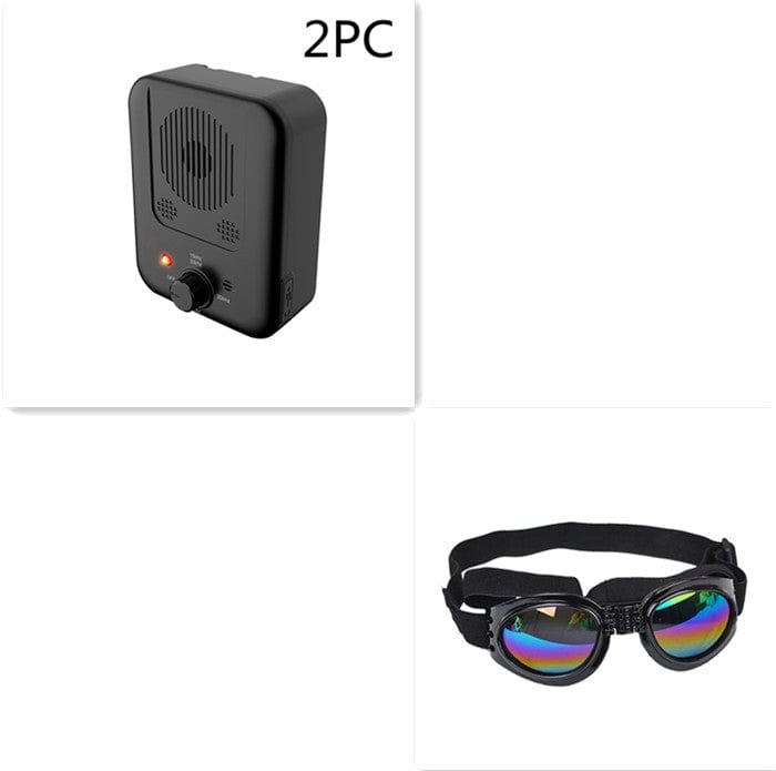 Pets Dog Anti Barking Device Pet Dog Ultrasonic Anti Barking Collars Repeller Outdoor Dogs Stop No Bark Control Training Device Supplies pet Vismera Set7