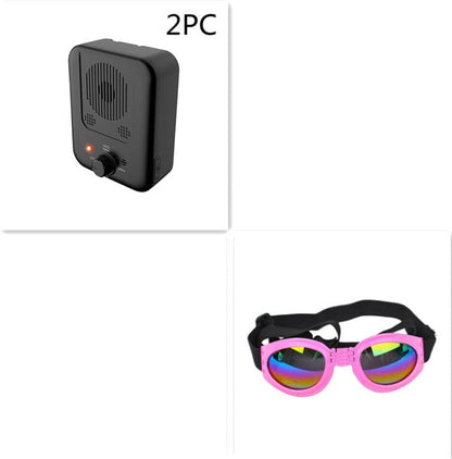 Pets Dog Anti Barking Device Pet Dog Ultrasonic Anti Barking Collars Repeller Outdoor Dogs Stop No Bark Control Training Device Supplies pet Vismera Set9