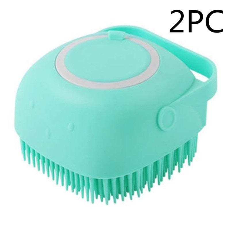 Silicone Dog Bath Massage Gloves Brush Pet Cat Bathroom Cleaning Tool Comb Brush For Dog Can Pour Shampoo Dog Grooming Supplies pet Vismera