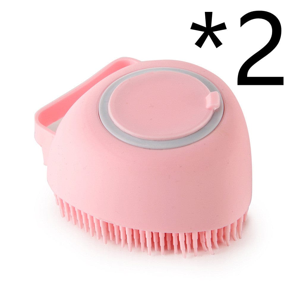Silicone Dog Bath Massage Gloves Brush Pet Cat Bathroom Cleaning Tool Comb Brush For Dog Can Pour Shampoo Dog Grooming Supplies pet Vismera