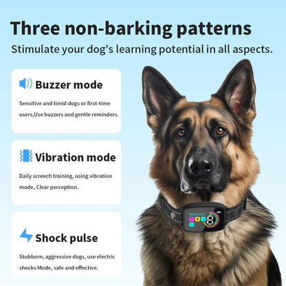 Smart Automatic Anti Barking Dog Collar Rechargeable Bark Stopper Stop Barking HD Digital Display IP67 Waterproof Collar For Dogs Pet Products pet Vismera