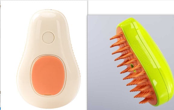 Steamy Cat Brush Cat Dog Grooming Comb Electric Self Cleaning Steam Cat Brush For Massage Avocado Shape Pet Spray Cat Grooming pet Vismera