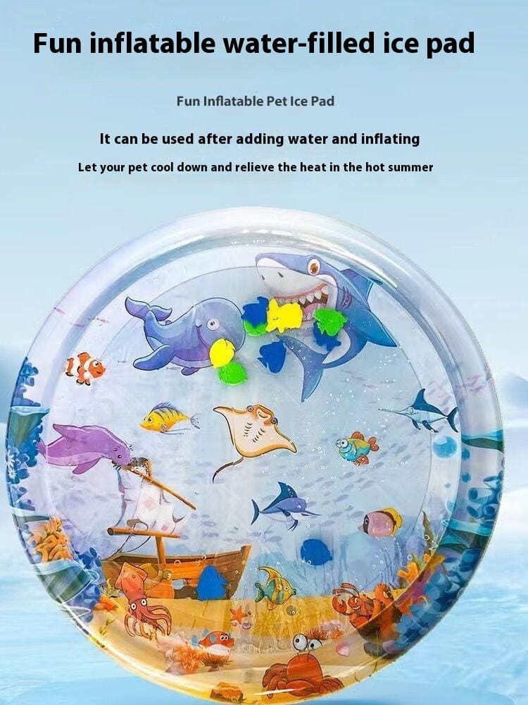 Summer Cooling Pet Water Bed Cushion Ice Pad Dog Sleeping Square Mat For Puppy Dogs Cats Pet Kennel Cool Cold pet Vismera