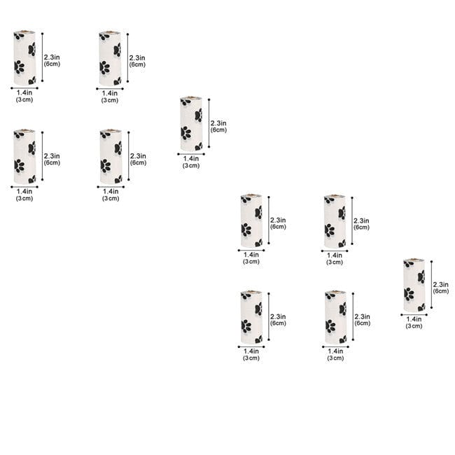 fashion novaa pet White 10pc Dog Poop Bag Dog Poop Bag Poop Bag Pet Supplies