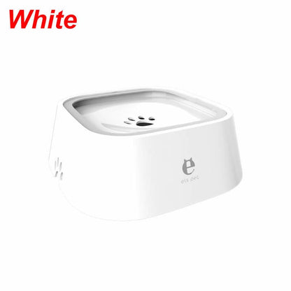 Portable Dog Bowl Pet Floating Bowl Splash-proof pet Vismera White